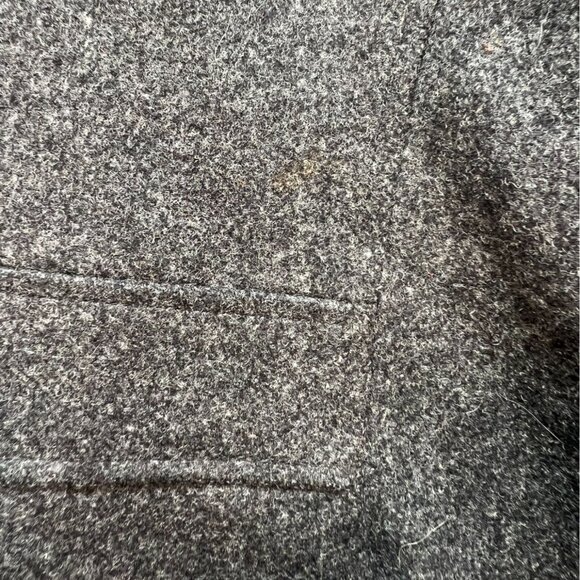 Express Womens Preppy Double Breasted Peacoat Size 7/8 Wool Blend Gray Winter - Picture 12 of 12